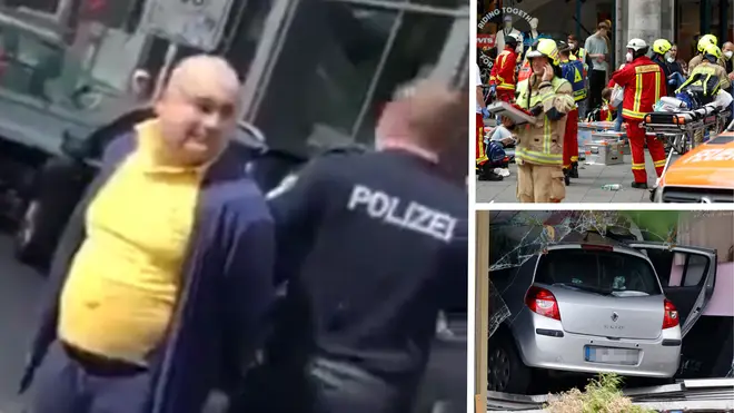 A 29-year-old German-Armenian has been arrested after he allegedly drove a car into a crowd in Berlin killing one and injuring at least eight more.
