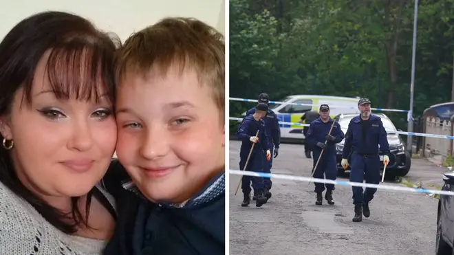 Jakub Szymanski has been hailed as a hero for trying to defend his mum in an attack