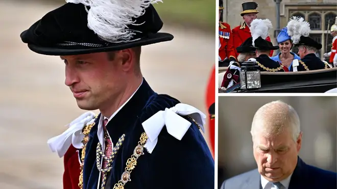 Prince Andrew has reportedly been barred from today's service after the Queen was lobbied by Charles and William.