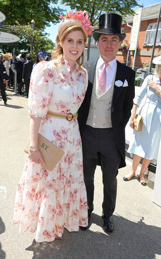Princess Beatrice of York and Edoardo Mapelli Mozzi attend Royal Ascot.