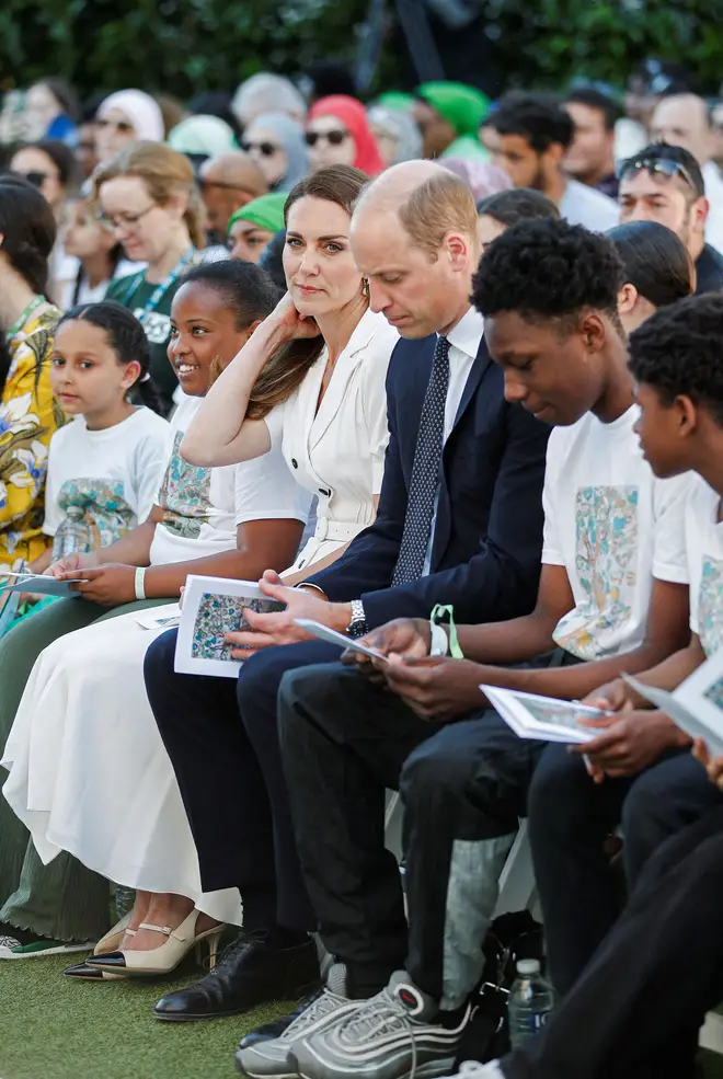 The Duke and Duchess of Cambridge at the Grenfell Tower memorial service.