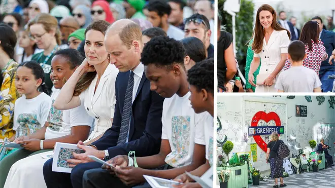 The Duke and Duchess of Cambridge at the Grenfell Memorial service.