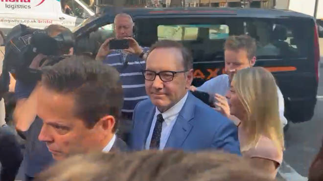 Kevin Spacey appeared at Westminster Magistrates' Court on Thursday charged with four counts of se