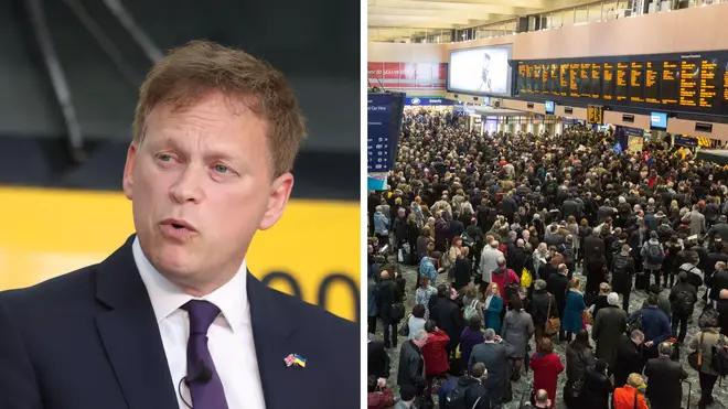 Grant Shapps issued a stark warning to striking rail workers