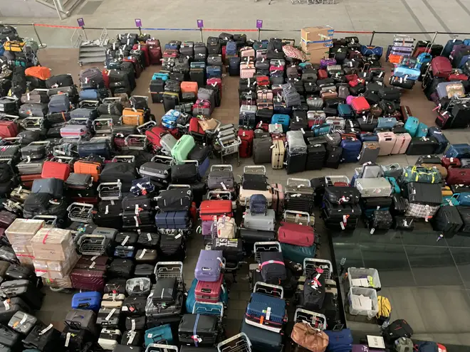 The bags at Heathrow Airport.