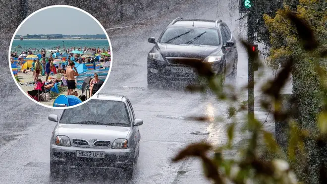 Rain and storms are set to hit the UK this weekend after three days of hot weather.