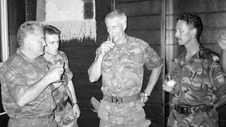 Military commanders near Srebrenica