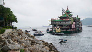 Hong Kong’s Jumbo Floating Restaurant is towed away