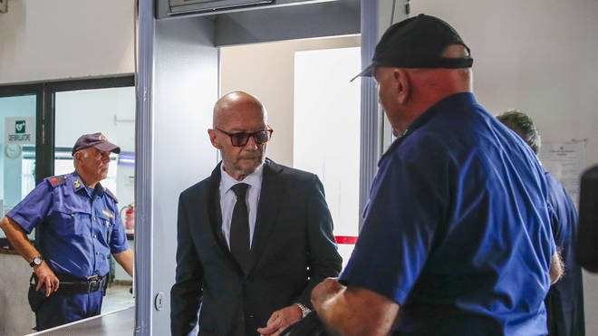 Canadian-born film director Paul Haggis arrives at the Brindisi law court in southern Italy on Wednesday June 22 2022