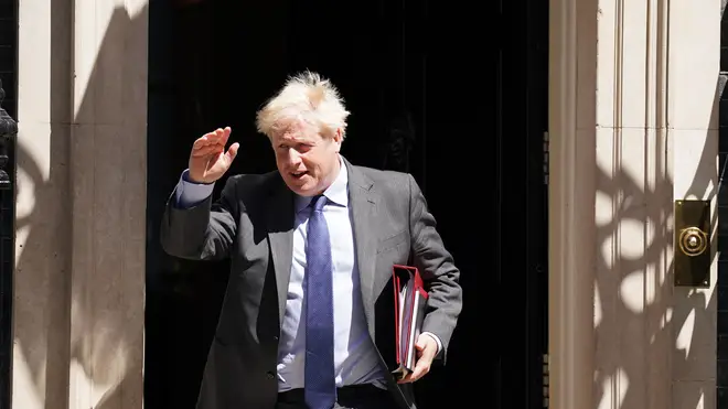 Boris Johnson departs Downing Street to attend Prime Minister’s Questions