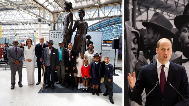 Prince William unveiled the new monument at Waterloo