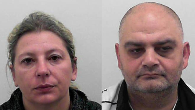 Joanna Gomulska (left) and Maros Tancos (right), 46, were jailed for a total of 25 years