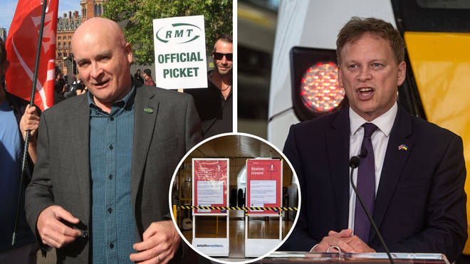 Mick Lynch and Grant Shapps exchanged claims in a war of words