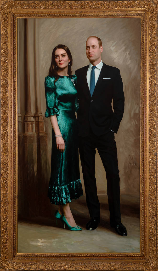 The Duke and Duchess of Cambridge's official portrait.