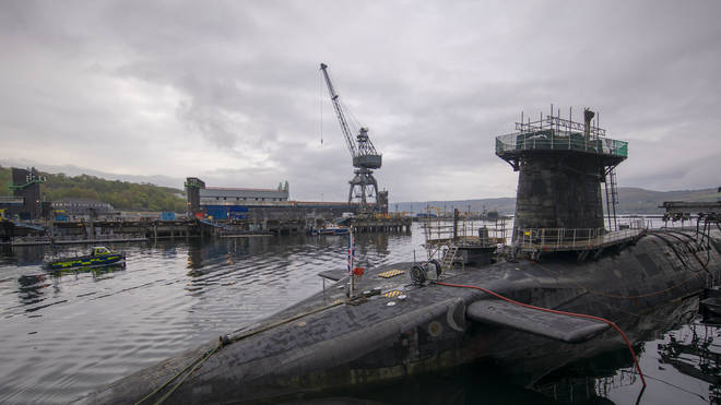 A submarine at Faslane