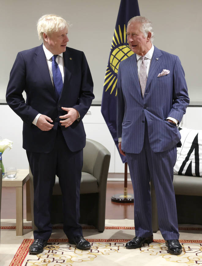 Prime Minister Boris Johnson and Prince Charles attend the CHOGM opening ceremony at Kigali Convention Centre