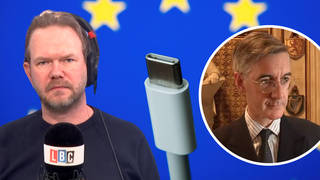 James O'Brien shatters Rees-Mogg's Brexit-praise for dodging phone charger rules