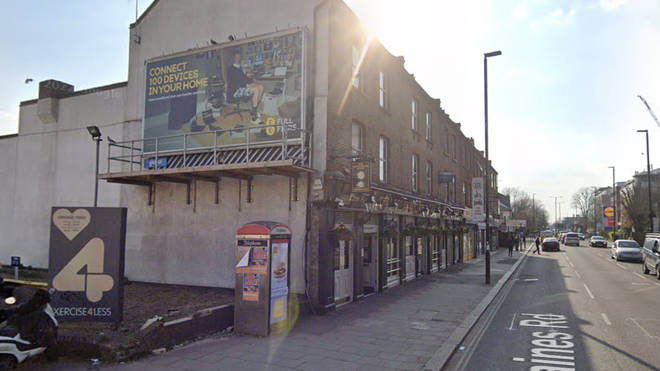 The man was found outside a pub in Hounslow