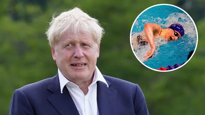 Boris Johnson has backed Fina's decision to ban transgender athletes from competing in women’s events