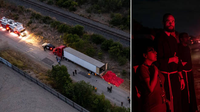 At least 46 people, who are believed migrant workers from Mexico, were found dead in an abandoned tractor trailer in San Antonio.