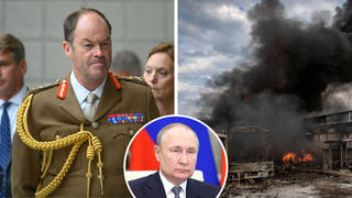 British Army Chief General Sir Patrick Sanders (left) has said the UK must be ready for war with Russia (inset, President Putin) as reports emerged that the Defence Secretary Ben Wallace has called for a boost to military spending.