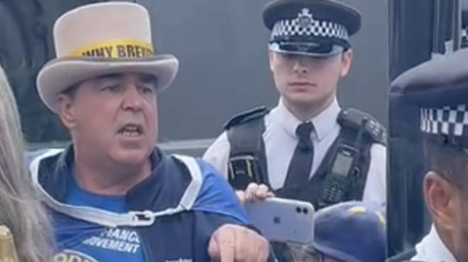 Steve Bray saw his noisy Westminster protest get shut down