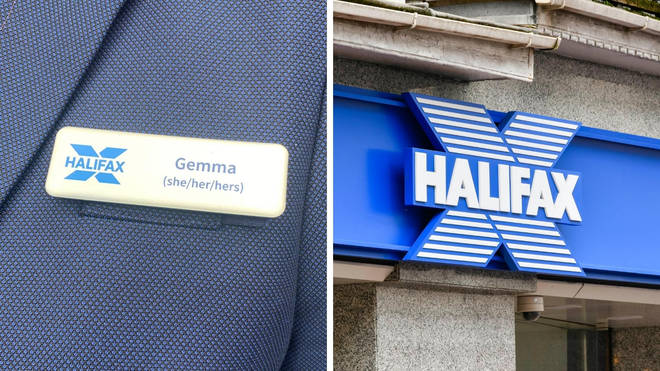 Halifax has been slammed by customers for its pronoun badges.