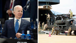 President Joe Biden said the additional US deployments would “send an unmistakable message" to Russia.