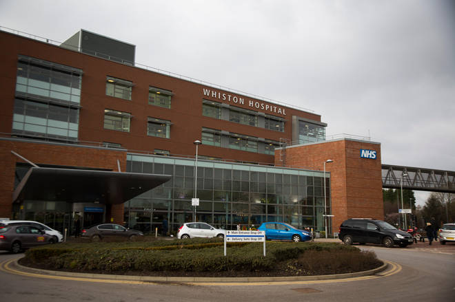 The incident happened at Whiston Hospital