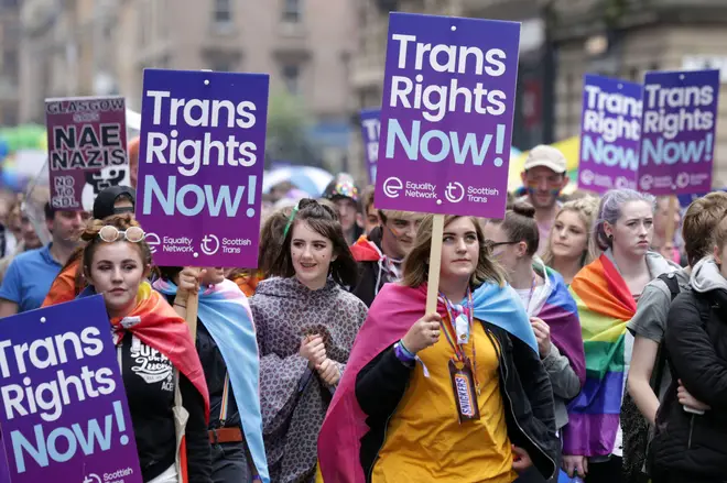 A trans rights march in Glasgow demands reform to the GRA
