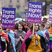 A trans rights march in Glasgow demanding reform of the GRA.