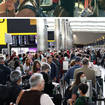 Holiday makers have been met with huge queues at major UK airports