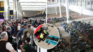 A caller told LBC that 'no show' job hunters were fuelling chaos at airports