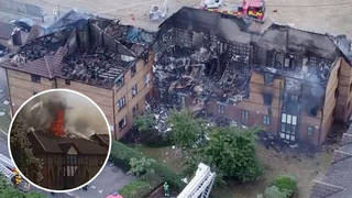 Residents 'jump from windows' after gas explosion engulfs Bedford flat in flames