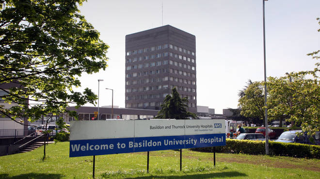Among Godhania's victims were 17 people who used bathrooms or toilets at his homes as well as a patient who was filmed inside Basildon Hospital (pictured)
