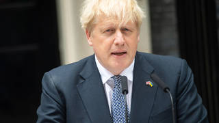 Boris Johnson said he would resign in a speech to the nation yesterday