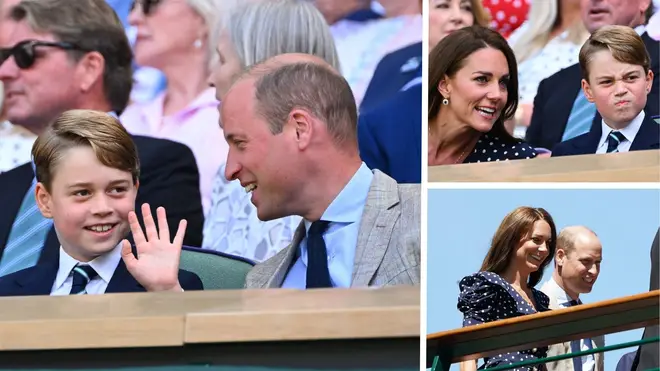 The Duke and Duchess of Cambridge have arrived at Wimbledon with Prince George.