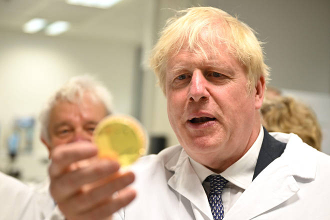Boris Johnson at the Francis Crick Insititute