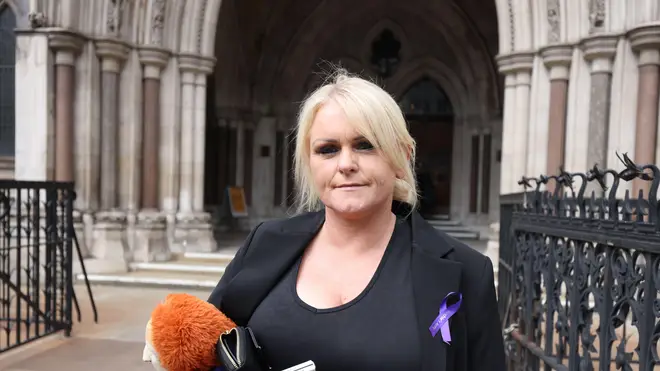 Mother Hollie Dance (pictured) said she found her son unconscious with a ligature over his head on April 7 and thinks he might have been taking part in an online challenge
