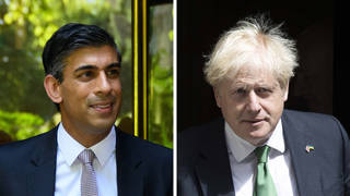 Boris Johnson is said to be staunchly against Rishi Sunak taking the keys to No10