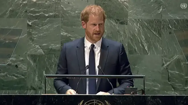 Prince Harry was the keynote speaker at the event, marking Nelson Mandela International Day.