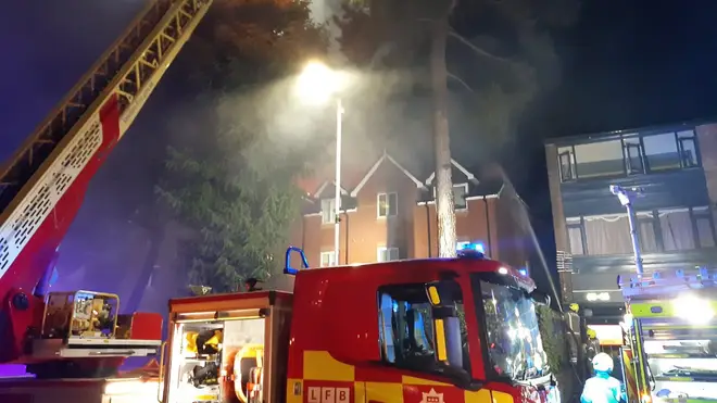 Sixty people were evacuated from an assisted living facility in Hornchurch after a fire broke out