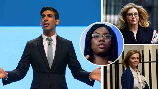 Rishi Sunak, Penny Mordaunt and Liz Truss remain in the Conservative Party leadership race