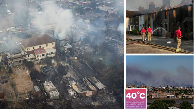 Devastating fires have broken out across Britain