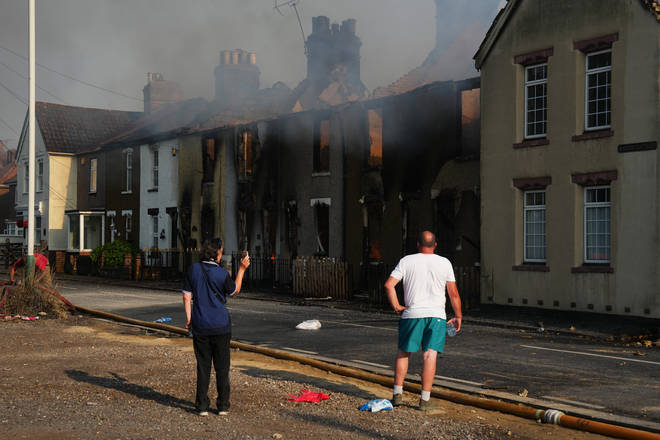 Some people, including in Wennington, had their homes completely destroyed