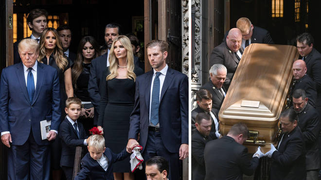 Donald Trump says final goodbye to ex-wife Ivana Trump at emotional ...