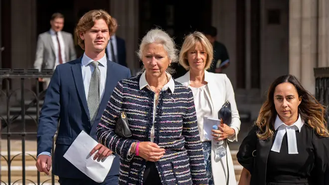 Alexandra Pettifer former nanny to the Duke of Cambridge outside the High Court