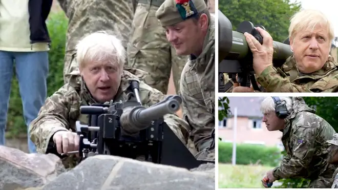 The PM visited Ukrainian troops in training