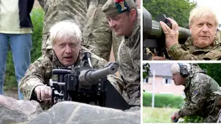 The PM visited Ukrainian troops in training