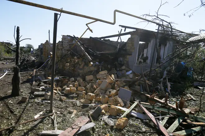 The aftermath of an earlier attack in Odesa